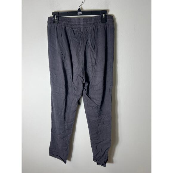 Womens Current/Elliot Black Drawstring Wide Leg Sweatpants Sz M - Picture 2 of 3